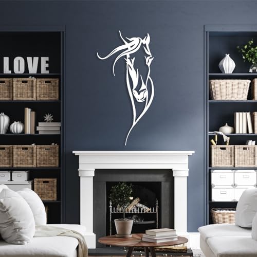 Gold Horse Wall Sculpture 35x17 Inches Decor