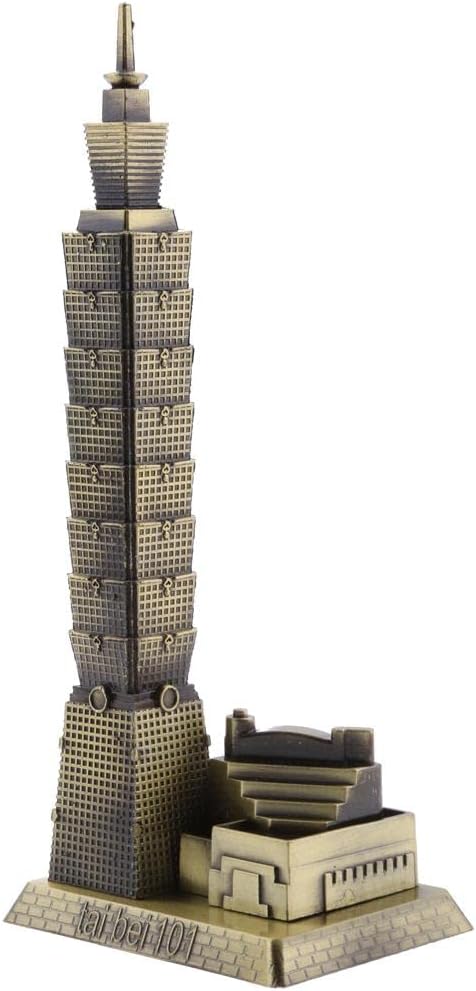 MERIGLARE Alloy Taipei 101 Tower Figurine Statue Decor Gift