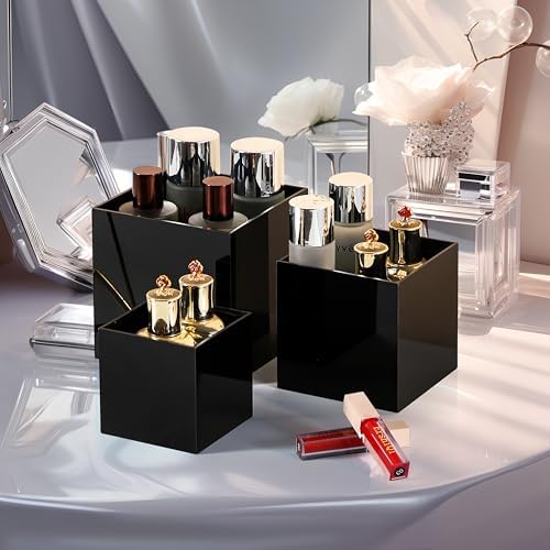 3-Piece Acrylic Display Riser Set for Buffet Party and Dessert Tables
