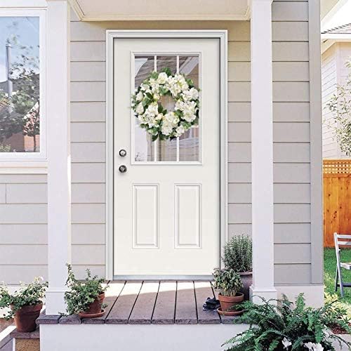 I-GURU Seasonal Door Wreath with Hydrangeas and Peonies