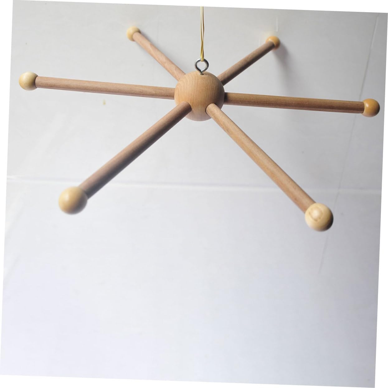 DIY Wind Chime Mobile Wooden Frame 6-Legged Decor