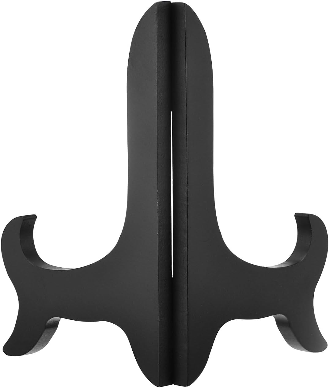 Uxcell 5 Inch Easel Plate Holder Wooden Folding Display Stand Black