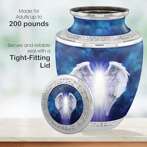 Angel Wings Cremation Urns for Adult Ashes - Handcrafted Elegance