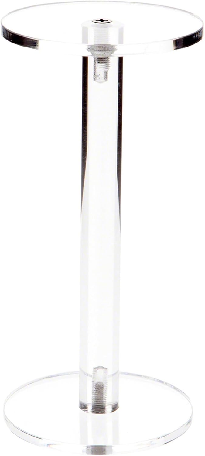 Plymor Clear Acrylic Round Riser Display Stand 1