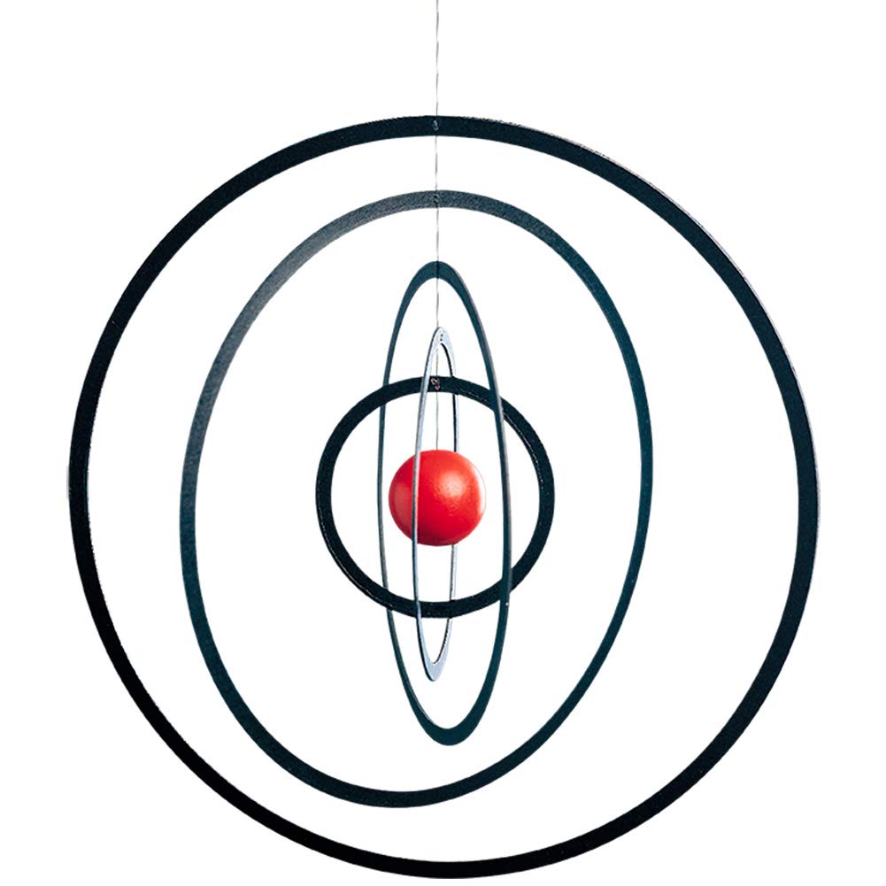 Science Fiction Hanging Mobile 10 Inches Wooden Ball