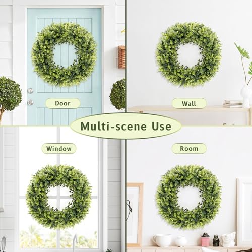 Boxwoods Door Wreath 16-18 inches All Season Decor