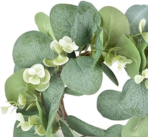 LSKYTOP 2 Pcs Eucalyptus Wreath for Kitchen Cabinet Decor