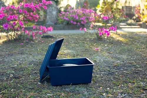 Navy Blue Cremation Urn Vault for Ground Burial