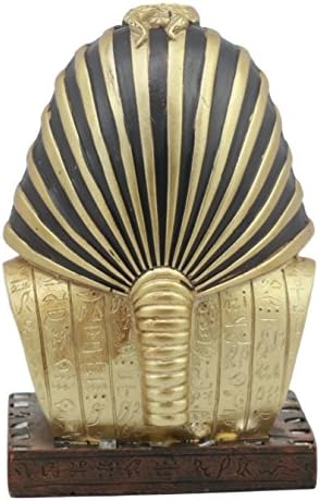 Ebros Ancient Egyptian Mask of King Tut Bust Statue 6 Inch Pharaoh Figurine