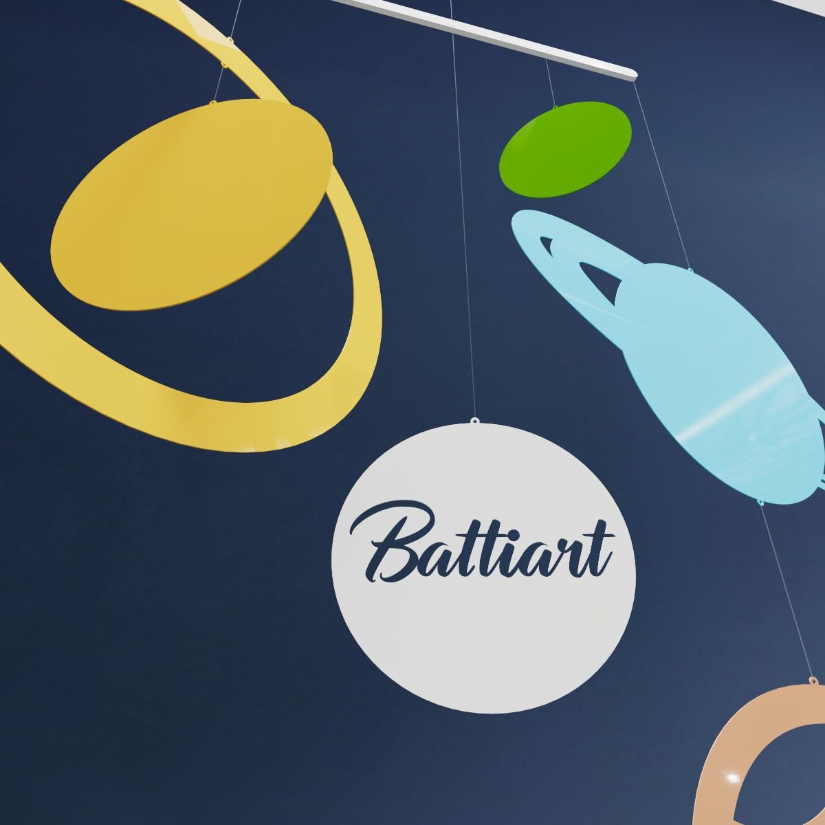 Solar System Hanging Mobile with Planets - Cosmic Decor