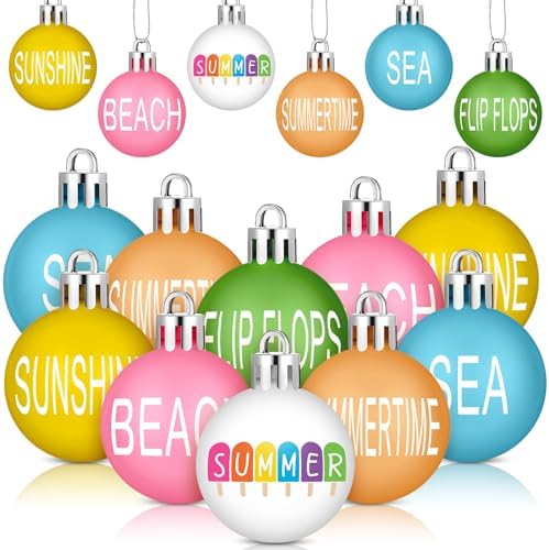 Barydat 24 Pcs Summer Sunflower Hanging Ornaments Tree Decor