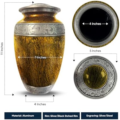 Personalized Cremation Urn with Name Tech Design