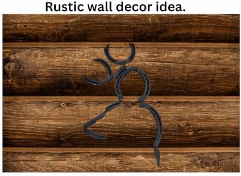 Handcrafted Silver Horseshoe Wall Sculpture