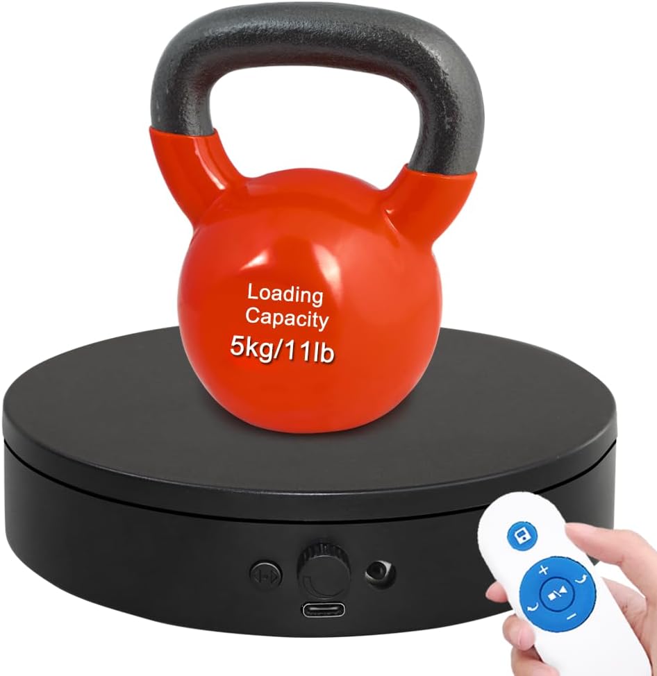 ComXim Motorized Rotating Display Stand with Knob and Remote Control