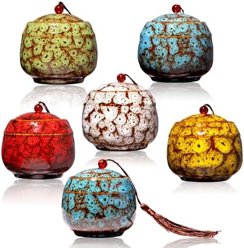 Small Urns for Human Ashes Set of 6 Mini Keepsake Urns