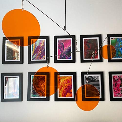 Atomic Mobiles Exquisite Clear Orange Kinetic Mobile