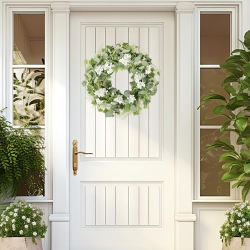 YNYLCHMX 18 Inch Artificial Spring Wreath