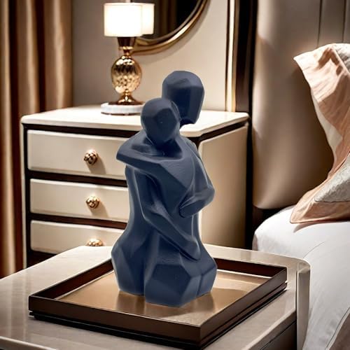 97 Inch Couple Hug Ceramic Statue Figurine