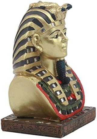 Ebros Ancient Egyptian Mask of King Tut Bust Statue 6 Inch Pharaoh Figurine
