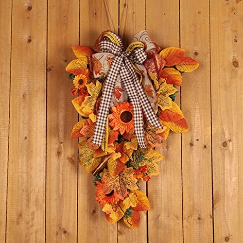 Ochine Artificial Fall Teardrop Door Swag