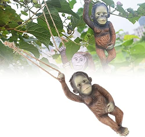 Garden Monkey Statue Exquisite Carving Resin Ornament
