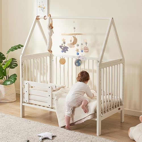 Cute Space Decor Crib Mobile with 360 Rotation
