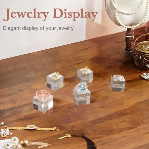 20 Pieces Acrylic Blocks Display Stands for Trophy Decoration