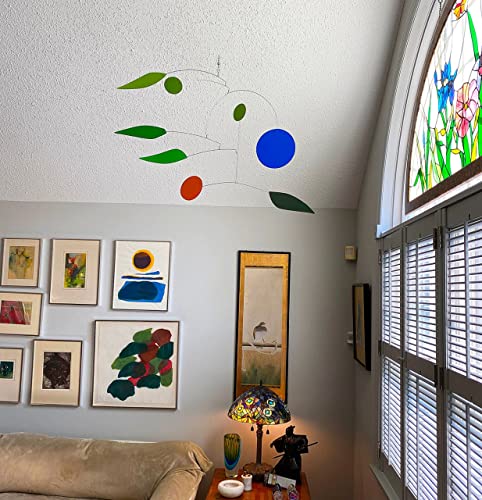 Pinwheel Mobile Midcentury Modern Hanging Art