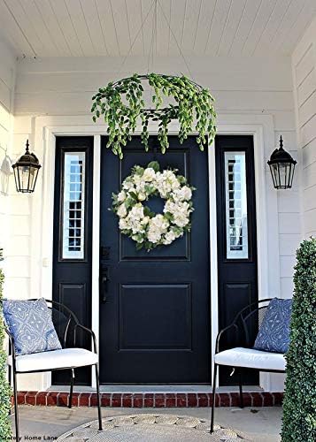 I-GURU Seasonal Door Wreath with Hydrangeas and Peonies