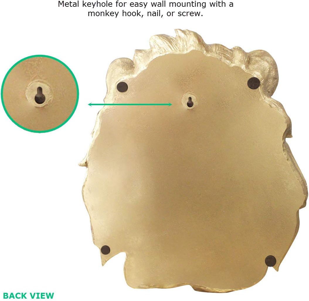 Wallcharmers Gold Lion Wall Sculpture