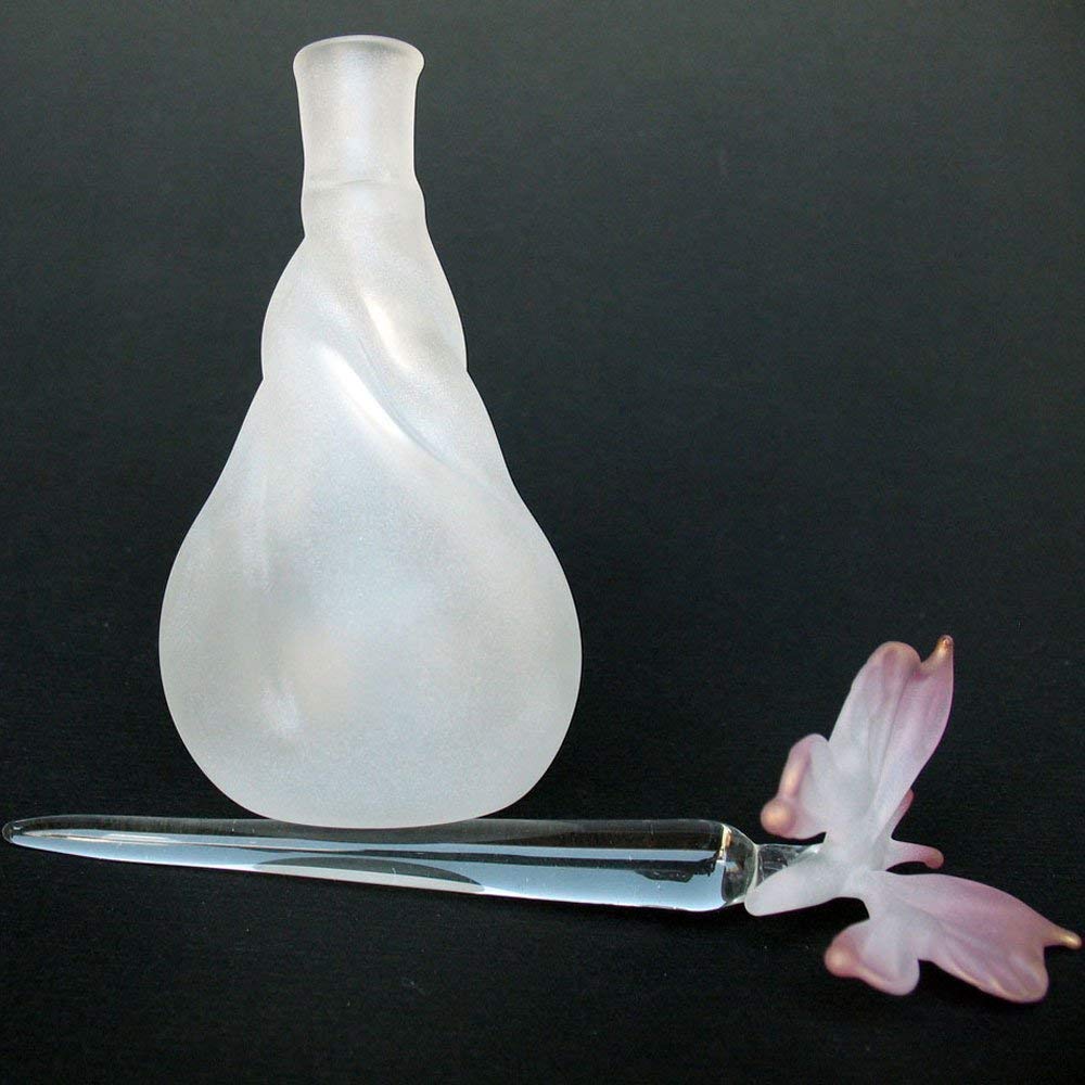 Butterfly Perfume Bottle in Hand Blown Glass