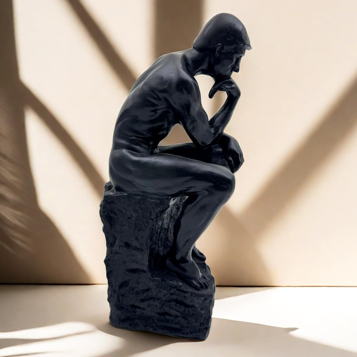 Resin Thinker Statue Decorative Sculpture for Home Office