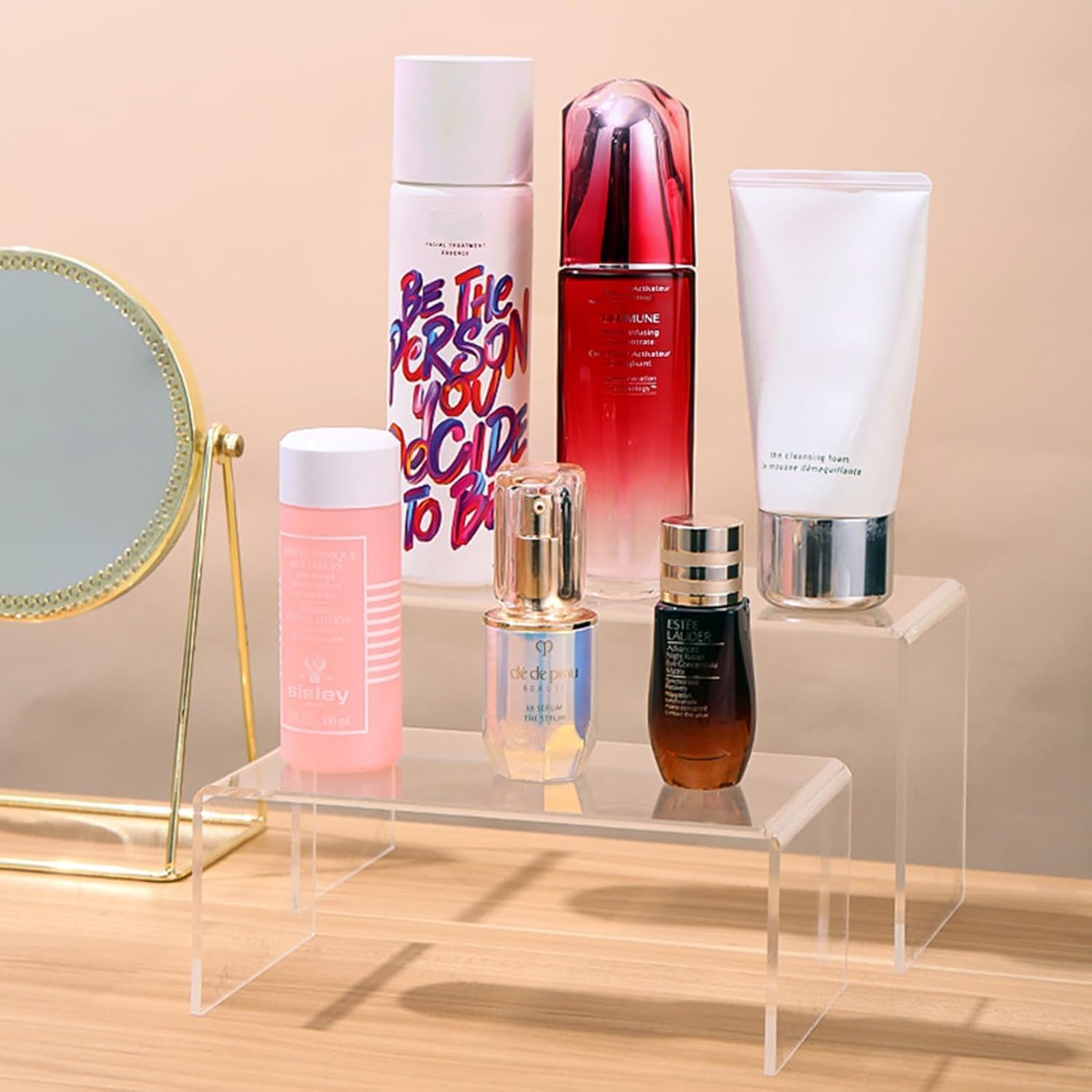 5Pcs Acrylic Risers Display Stands for Home Decor