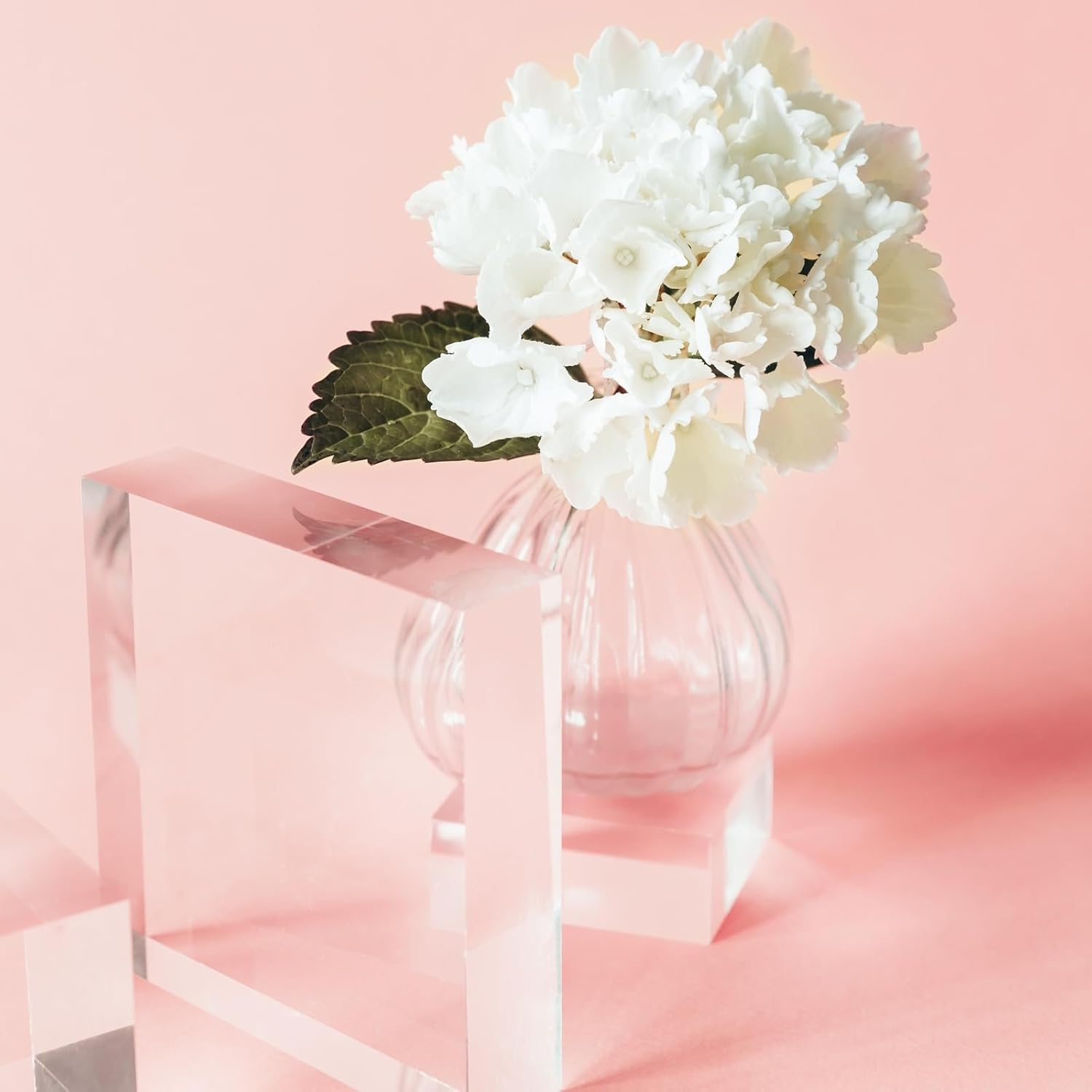 Uxcell 2pcs Acrylic Cylinder Display Blocks 30x60mm Clear Jewelry Stand Base