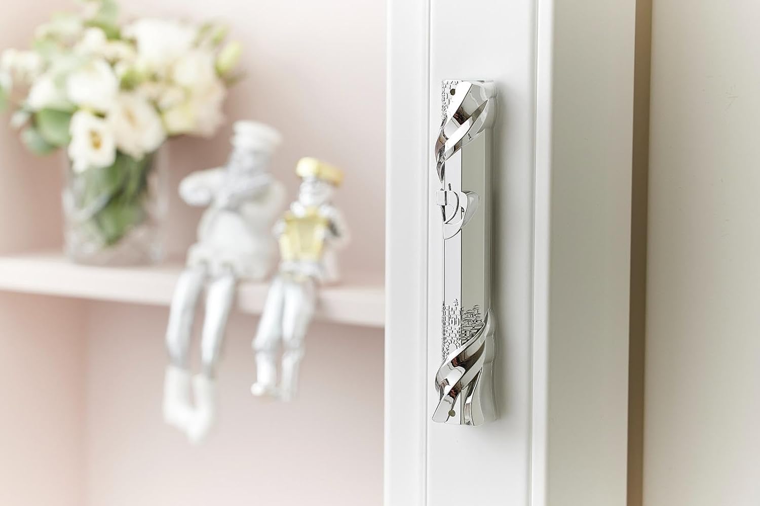 My Daily Styles Mezuzah Case - 6 Inch Metal Silver Tone