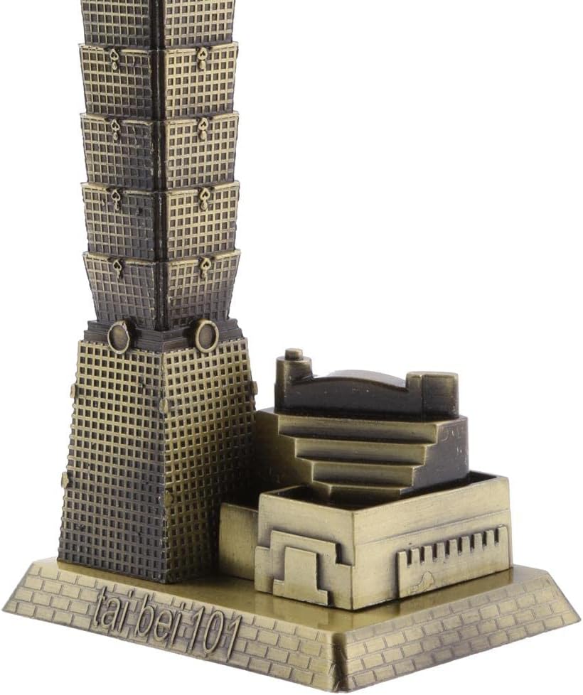 MERIGLARE Alloy Taipei 101 Tower Figurine Statue Decor Gift