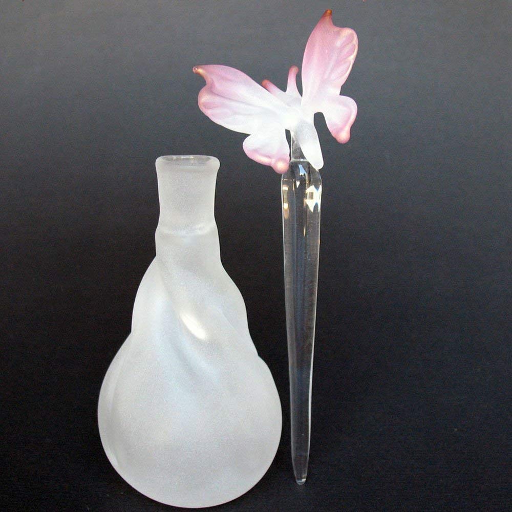Butterfly Perfume Bottle in Hand Blown Glass