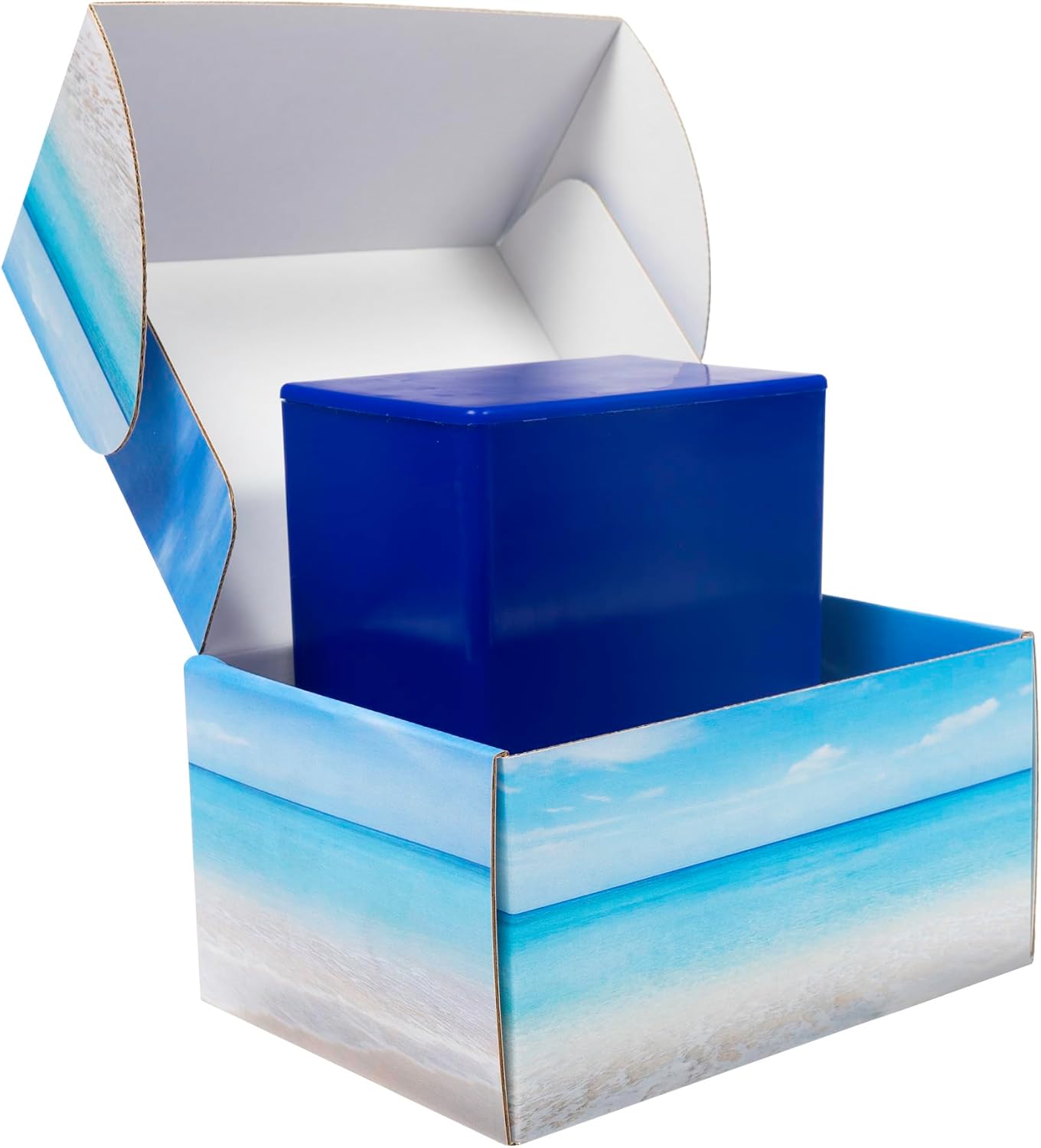 Seashore Themed TSA Approved Travel Cremation Urn Kit