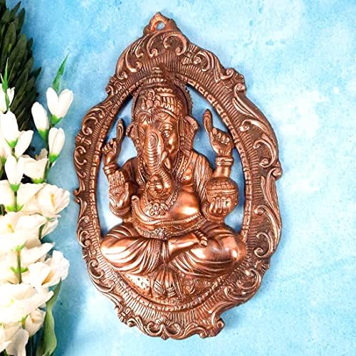 Apka Mart Lord Ganesha Wall Hanging - 16 Inch Copper