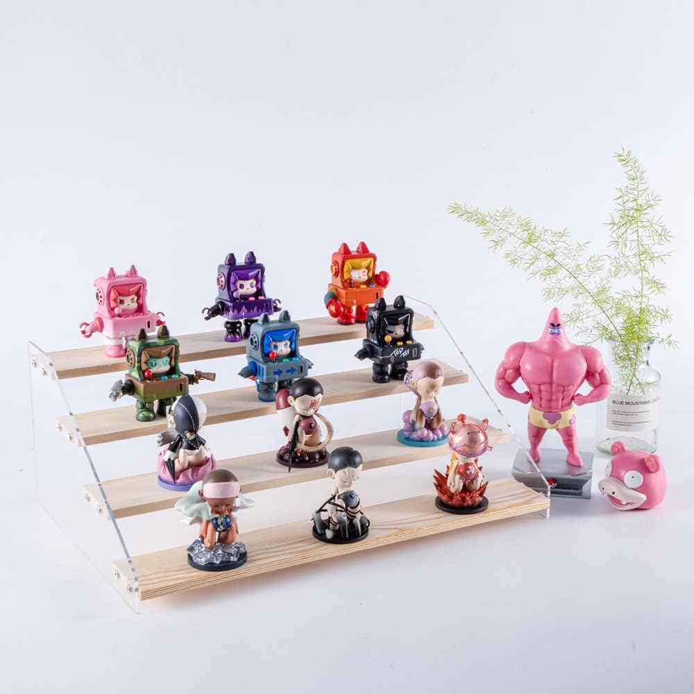 4 Tier Acrylic Display Stand for Figures and Jewelry