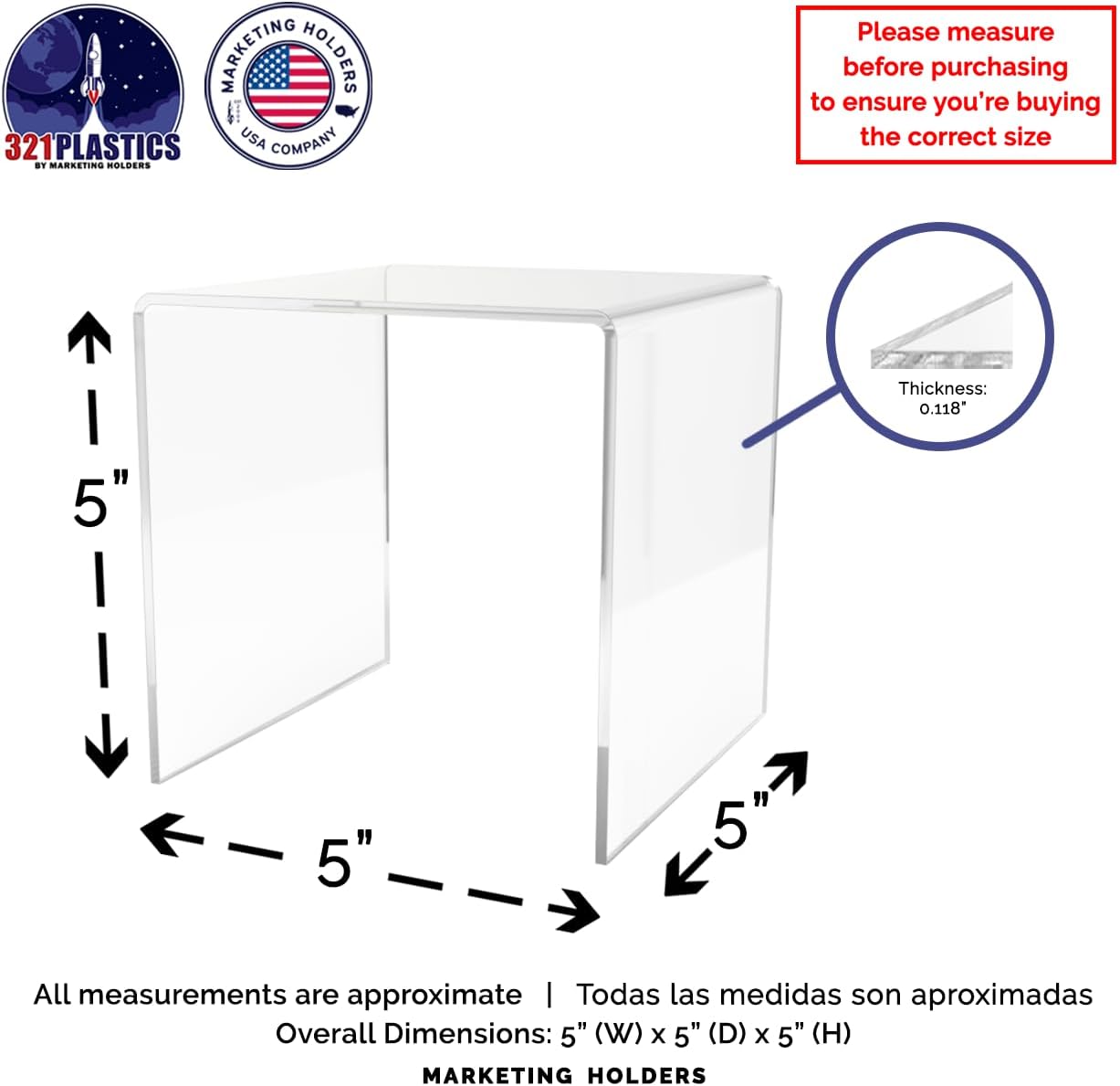 Acrylic Display Riser Stand for Merchandise