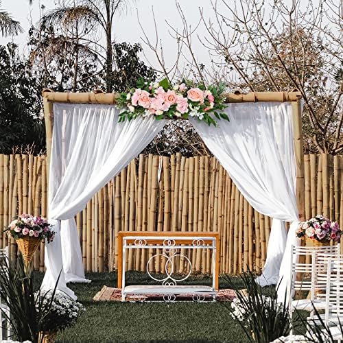 TREETDOBV Pink Rose Swag Artificial Flowers Wedding Decor