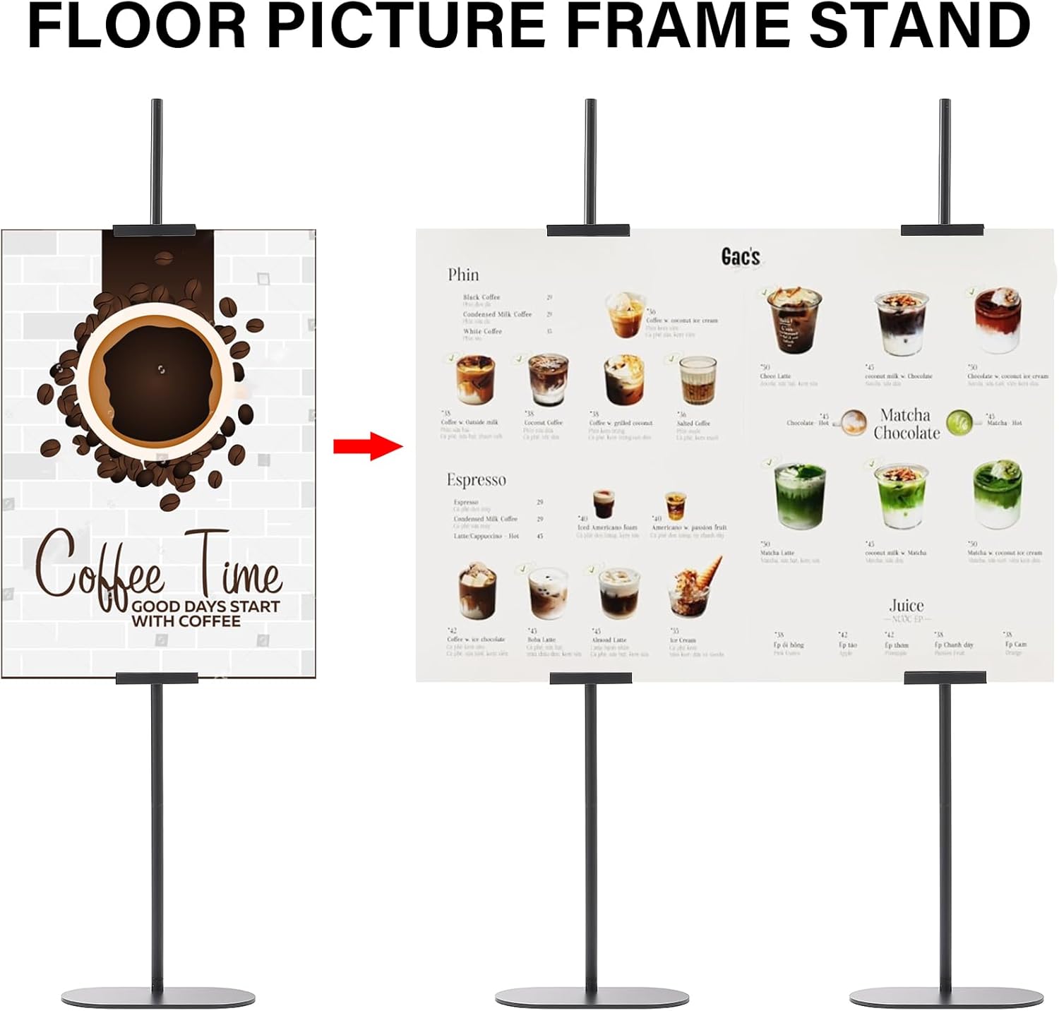 Adjustable Easel Stand for Art Signs and Frames