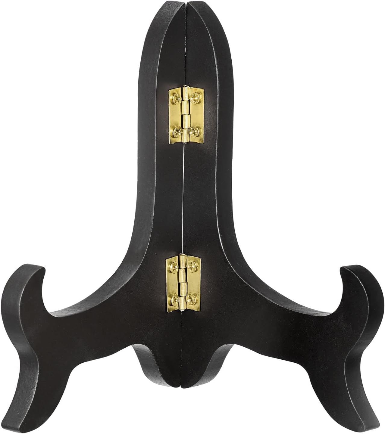 Uxcell 5 Inch Easel Plate Holder Wooden Folding Display Stand Black