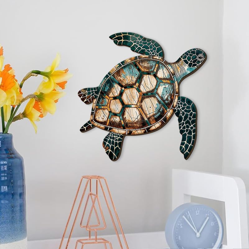 GENHAOTHREE Coastal Sea Turtle Dolphin Wall Decor Set