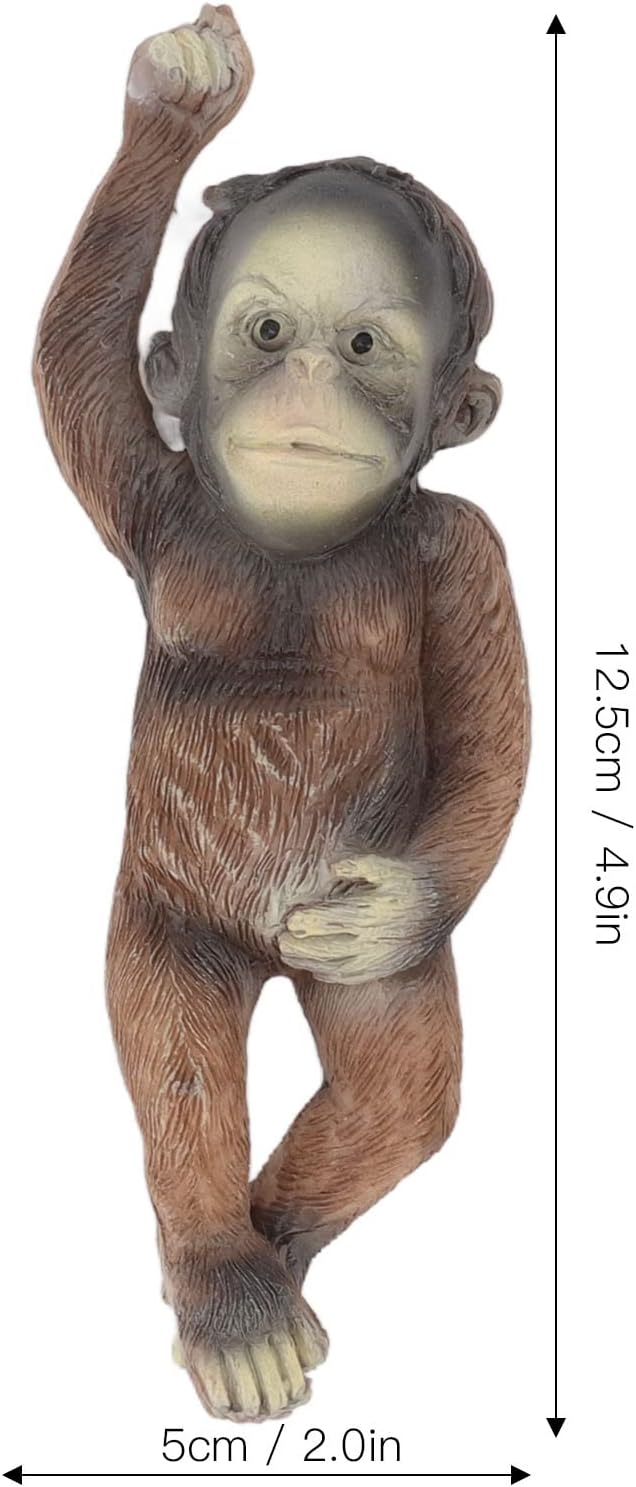 Garden Monkey Statue Exquisite Carving Resin Ornament