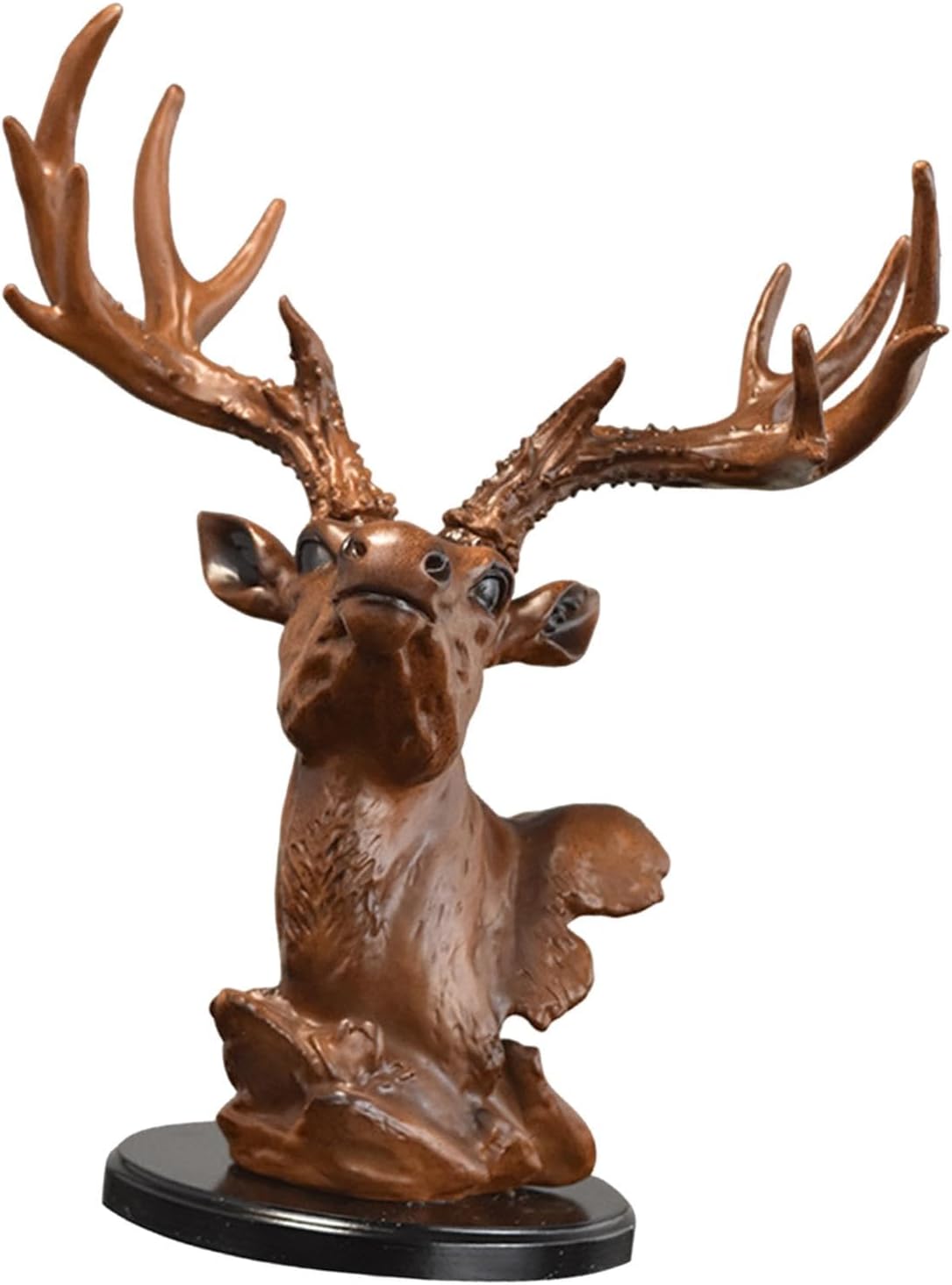 Fenteer Deer Head Figurine Desktop Decoration