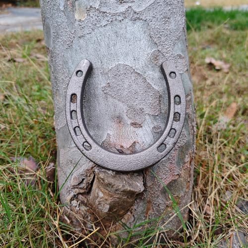 MEFORE Cast Iron Horseshoe Wall Decor 4PCS