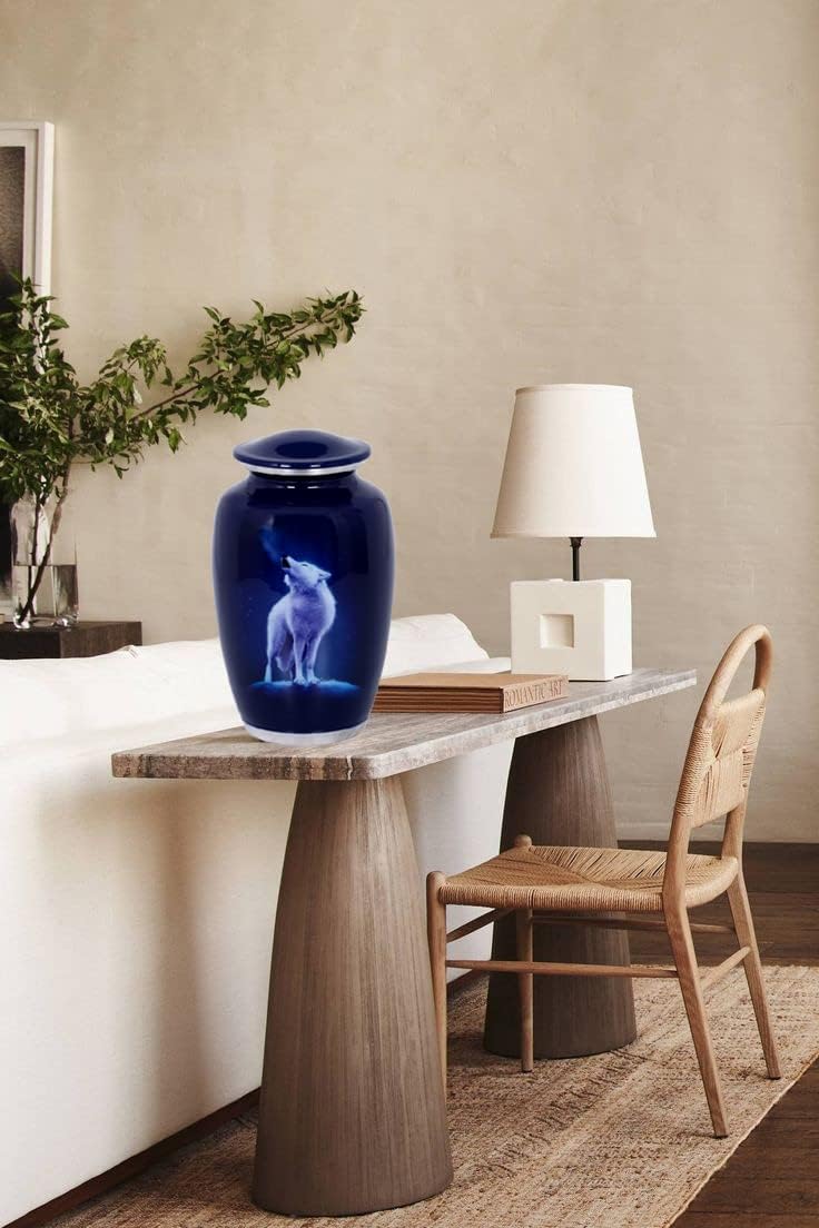 Misaa Wolf Theme Cremation Urn for Human Ashes
