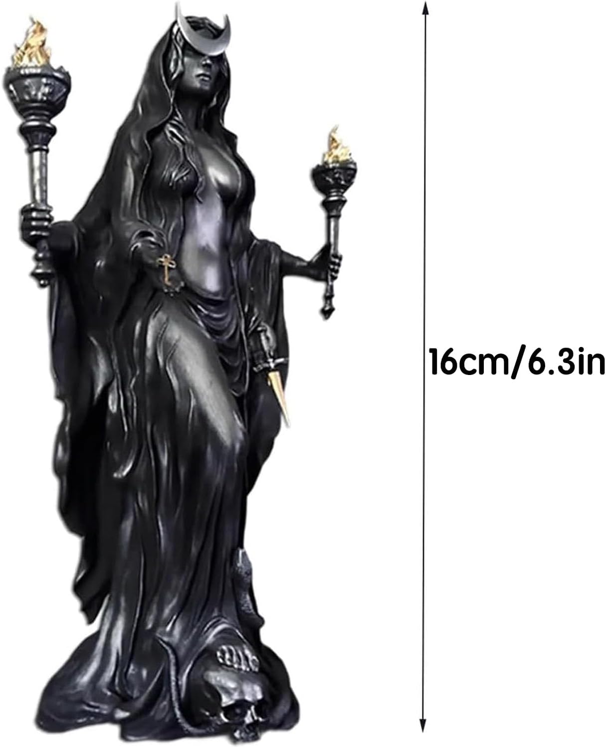 Hekate Niktipolos Light-Bringer Witch Statue Resin Sculpture